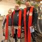 Das evangelische Team (von rechts): Pfarrer Reuther, Pfarrer Möwes, Pfarrerin Roth